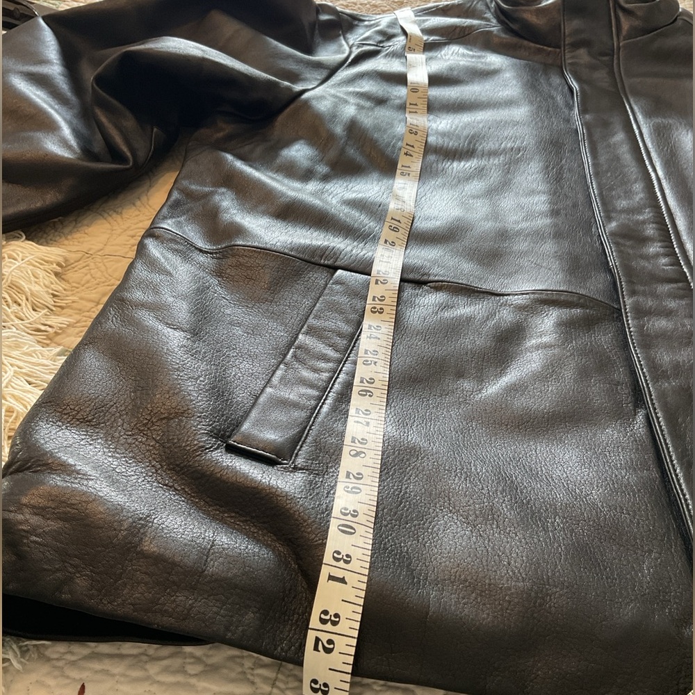 KIRKLAND SIGNATURE MENS SOFT BLACK LEATHER JACKET, XXLARGE - Picture 14 of 16
